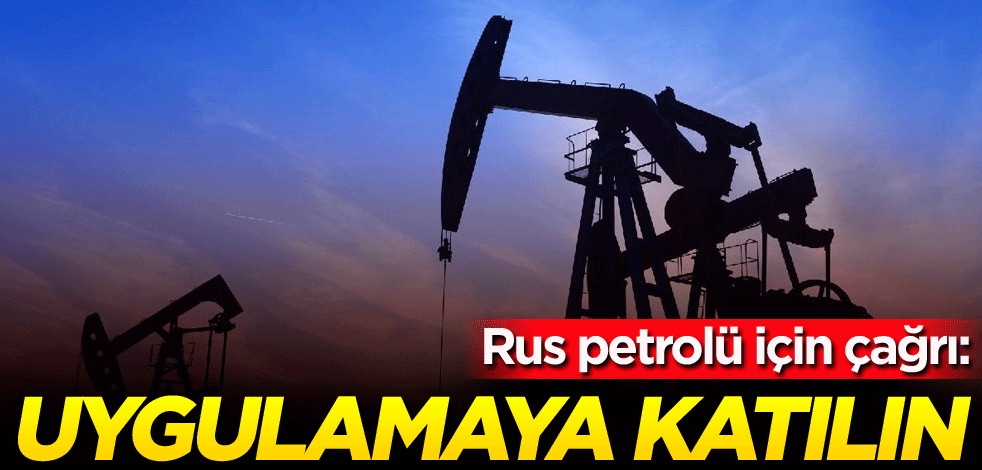 Rus petrolü için çağrı: Uygulamaya katılın