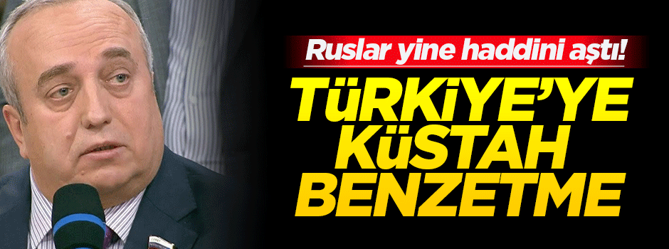 Rus senatörden Türkiye'ye küstah benzetme
