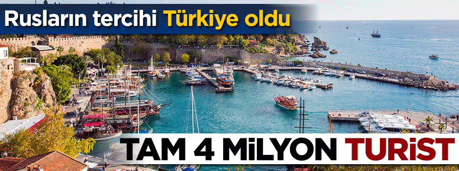 Rus turistler Türkiye'ye akın etti