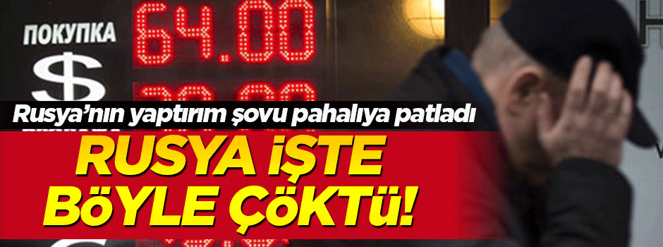 Rus uzmanlar açıkladı: Ekonomi çöktü