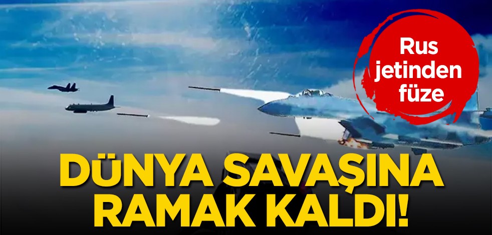 Ruslar komut verdi: Karadeniz'de korkutan olay, savaşa ramak kaldı! Rus jetinden İngiliz uçağına füze!