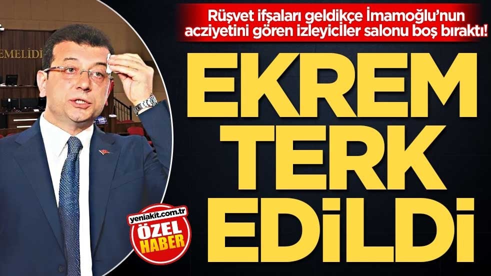 Rüşvet ifşaları geldikçe İmamoğlu’nun acziyetini gören izleyicİler salonu boş bıraktı! Ekrem terk edildi