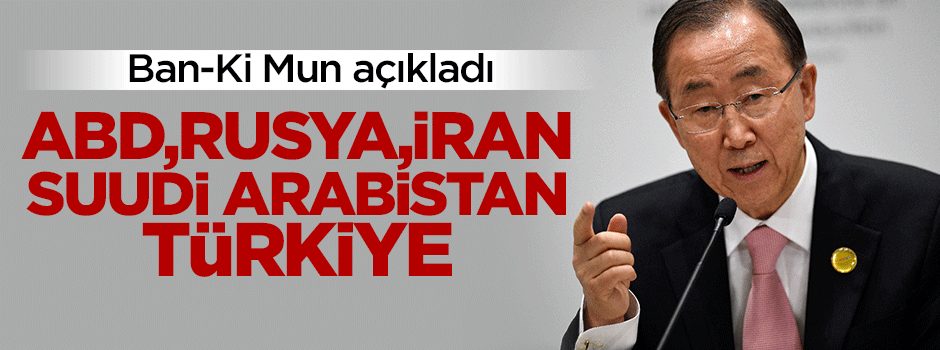 Rusya, ABD, Suudi Arabistan, İran ve Türkiye