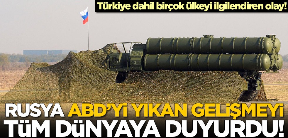 Rusya ABD'yi yıkan gelişmeyi tüm dünyayı duyurdu!
