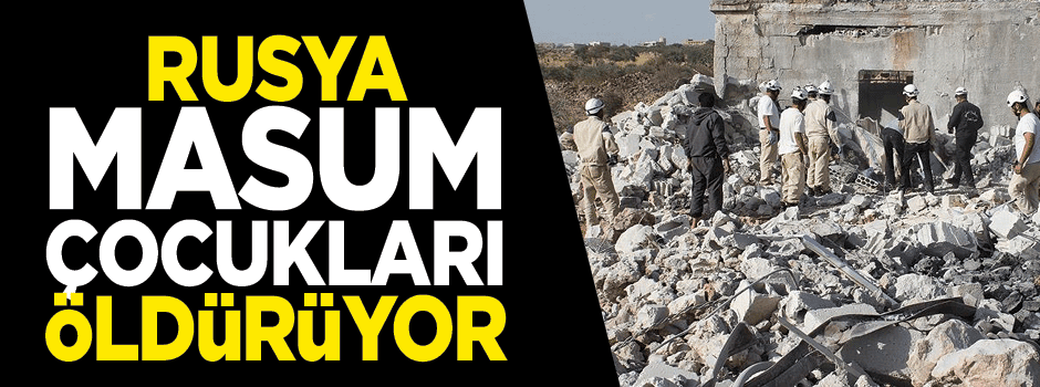 Rusya bu kezde çocukları öldürdü