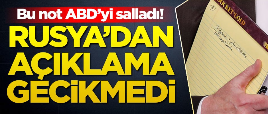 Rusya Dışişleri Bakanı Lavrov'dan Bolton'ın ABD'yi sallayan notuna ilişkin açıklama