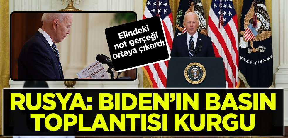 Rusya Dışişleri Bakanlığı Sözcüsü Zaharova: Biden'ın basın toplantısı kurgu
