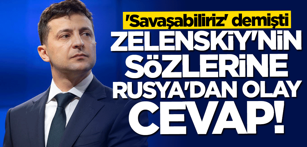 "Rusya ile savaşabiliriz" demişti... Zelenskiy'nin sözlerine Sergey Lavrov'dan cevap