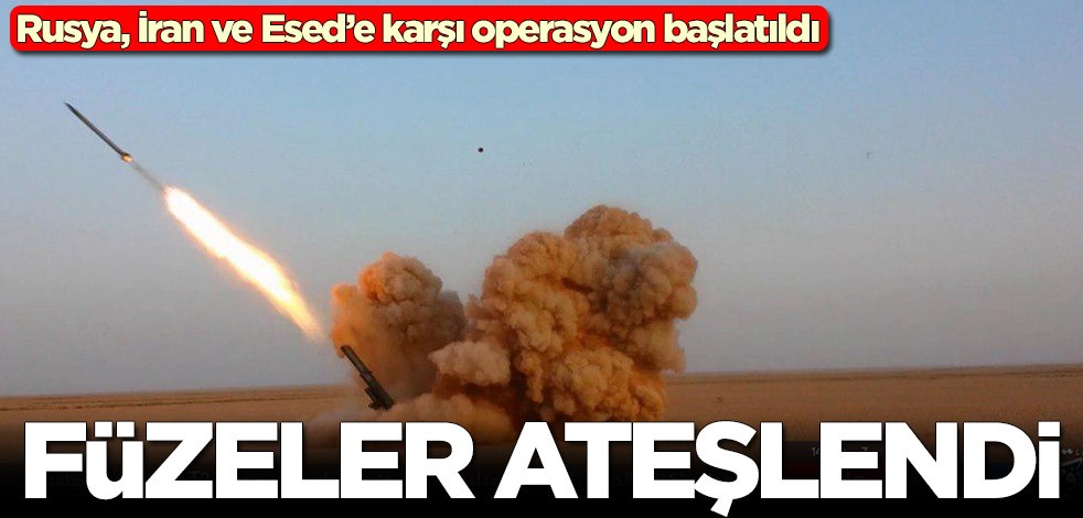 Rusya, İran ve Esed’e karşı operasyon başlatıldı! Füzeleri ateşlediler