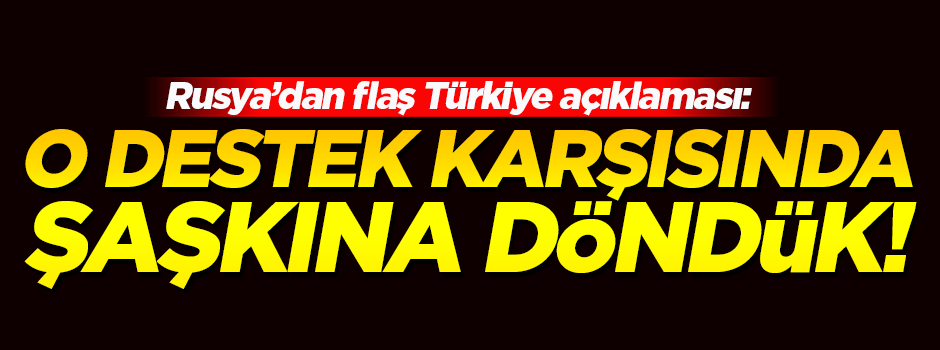 Rusya: Almanya'nın Türkiye'ye verdiği destek karşısında şaşkınız
