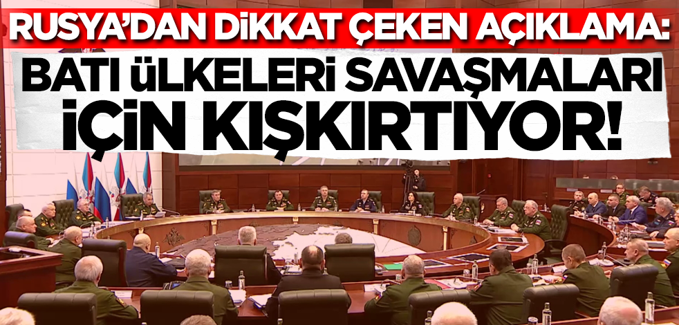Rusya Savunma Bakanı Şoygu: Batı ülkeleri savaşmaları için kışkırtıyor