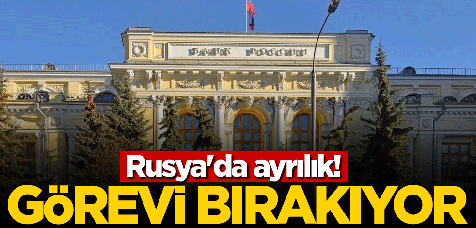 Rusya'da ayrılık! Görevi bırakıyor