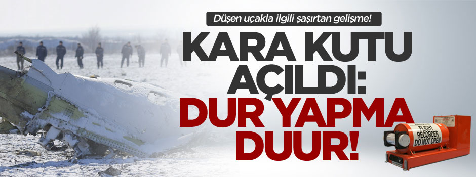 Rusya'da düşen uçağın kara kutusu açıldı