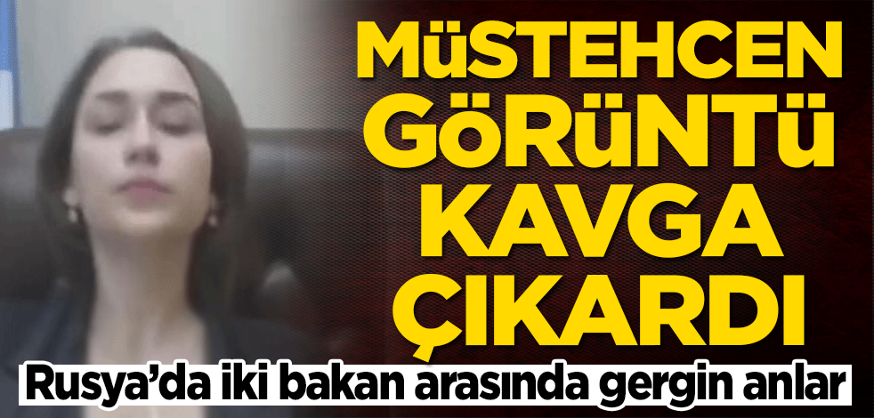 Rusya’da iki bakan arasında gergin anlar! Müstehcen görüntü kavga çıkardı