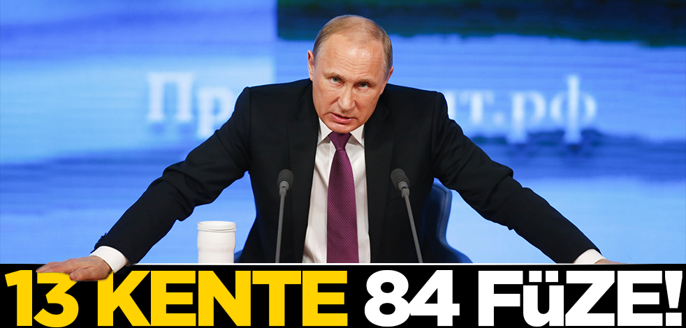 Rusya'dan 13 kente 84 füze saldırısı