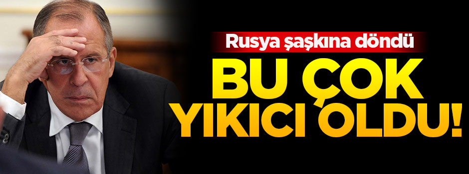 Rusya'dan ABD'nin kararına tepki: Bu çok yıkıcı oldu
