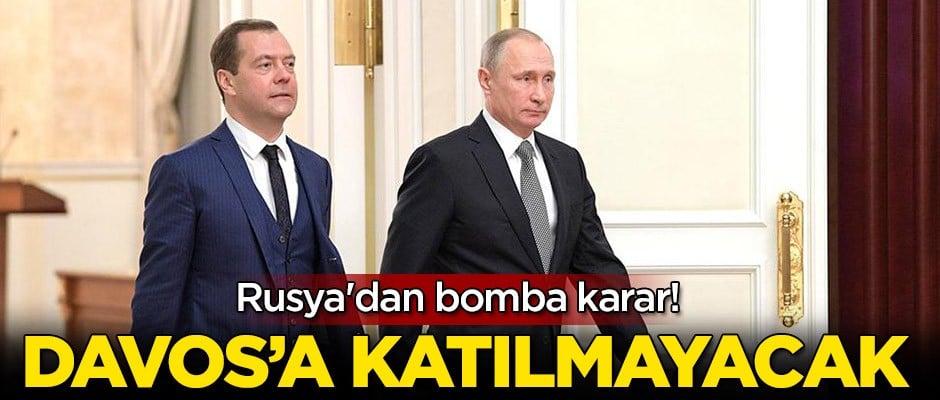 Rusya'dan bomba karar! Davos'a katılmayacak