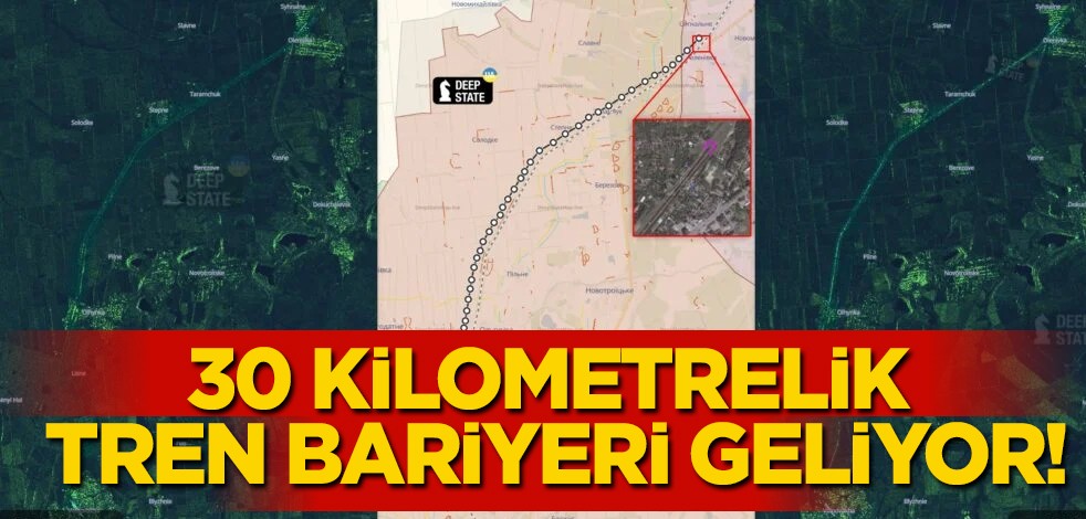 Rusya’dan dayanıklı 30 kilometrelik tren bariyeri! İşte o uydu görüntüleri paylaşıldı! Tek gündemi savunma hattı