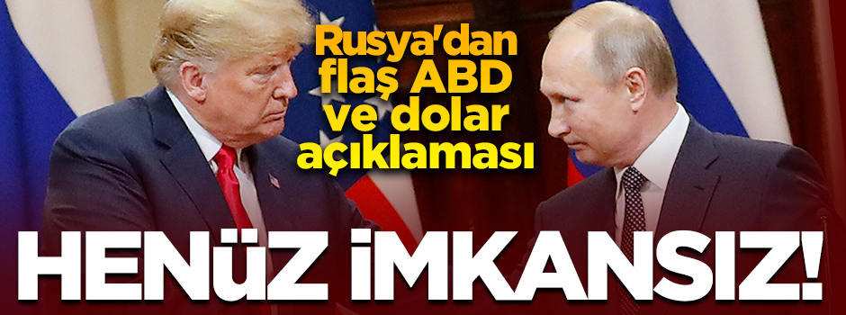 Rusya’dan flaş ABD açıklaması! 'Başka yollar bulmalıyız'