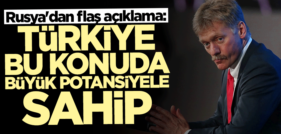Rusya'dan flaş açıklama: Türkiye bu konuda büyük potansiyele sahip
