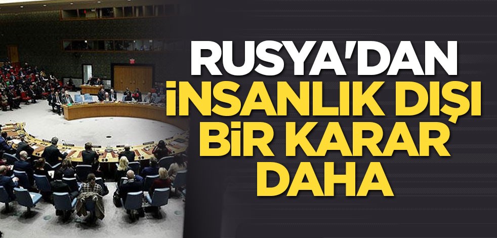 BM Rusya'nın Suriye tasarısını reddetti