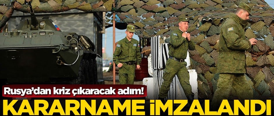 Rusya'dan kriz çıkaracak adım! Kararname imzalandı