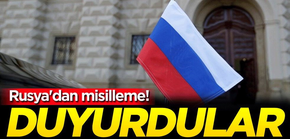Rusya'dan misilleme! Duyurdular
