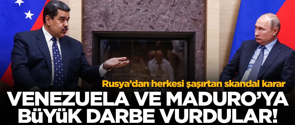 Rusya'dan skandal Venezuela kararı! Büyük darbe vurdular