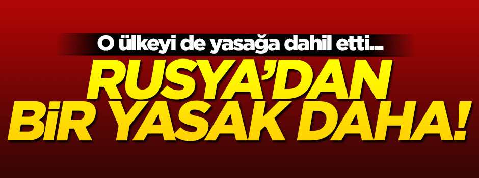 Rusya'dan Türkiye'ye bir yasak daha yolda!