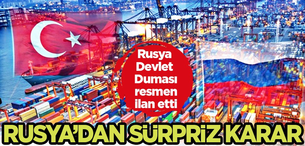 Rusya'dan Türkiye'ye büyük ticari jest planlayan Rus yetkililer açıklama yaptı: 111 milyon dolarlık ödeme