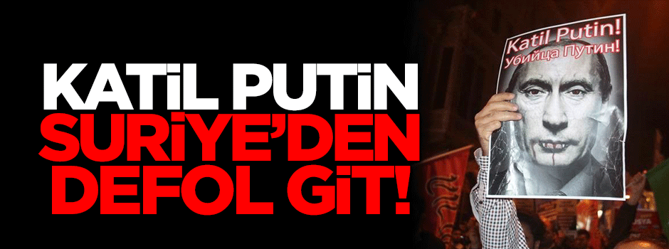 Rusya’nın Halep’teki katliamları protesto edildi