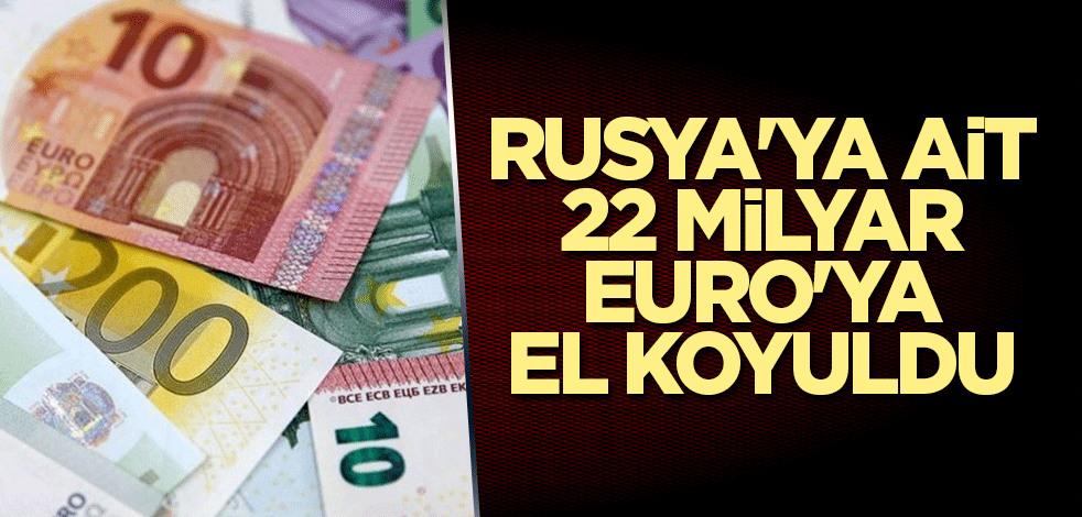 Rusya'ya ait '22 milyar euro'ya el koyuldu