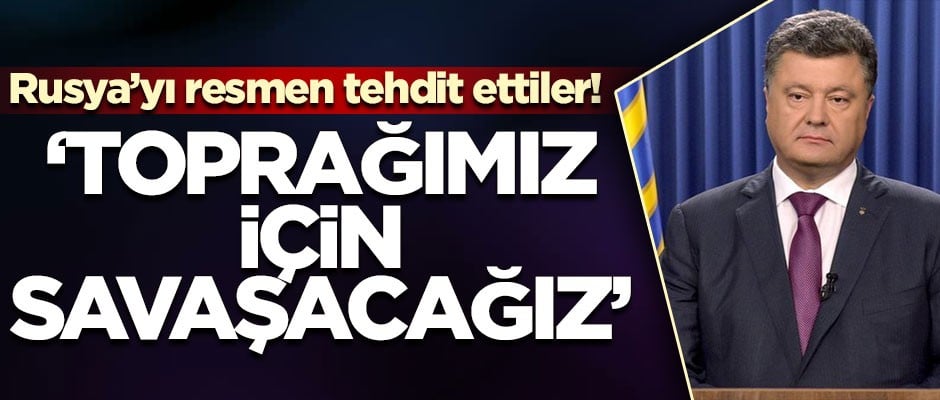 Rusya'yı resmen tehdit ettiler!