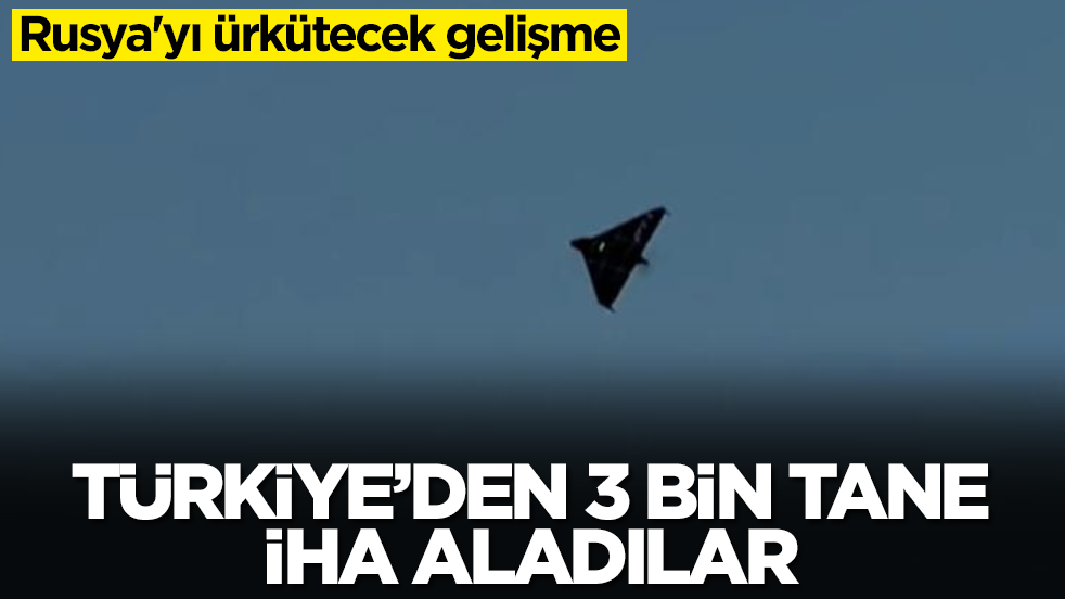Rusya'yı ürkütecek gelişme: Türkiye'den 3 bin tane İHA aldılar