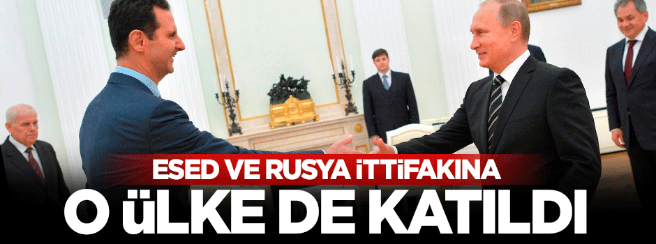 Rusya'yla Esed ittifakına İran da katıldı