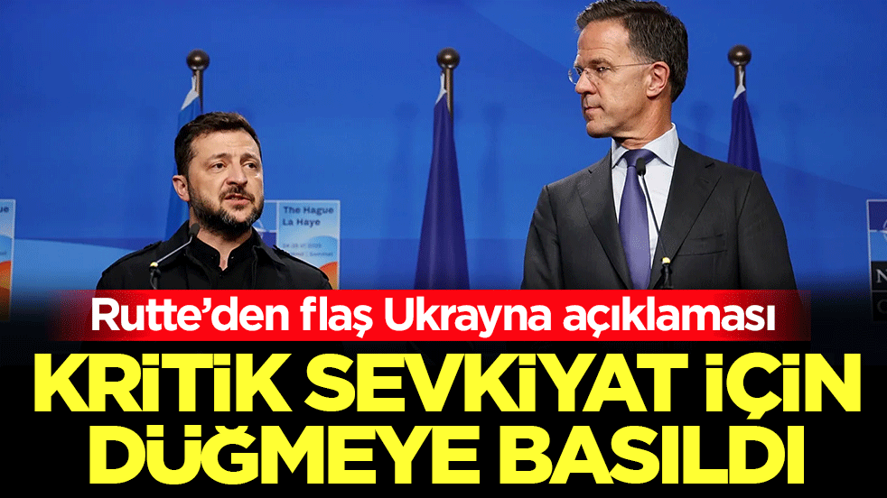 Rutte’den flaş Ukrayna açıklaması: Kritik sevkiyat için düğmeye basıldı
