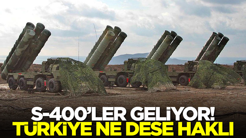 S-400 hava savunma sistemleri geliyor! Türkiye ne dese haklı