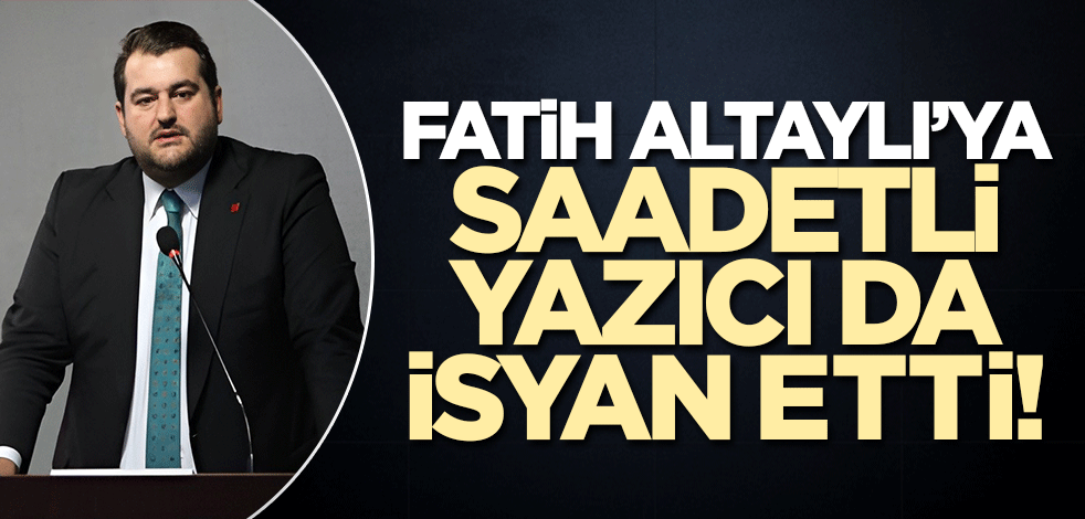 Saadet Partisi İstanbul İl Başkanı Ömer Faruk Yazıcı da ırkçılara ve Fatih Altaylı'ya isyan etti!