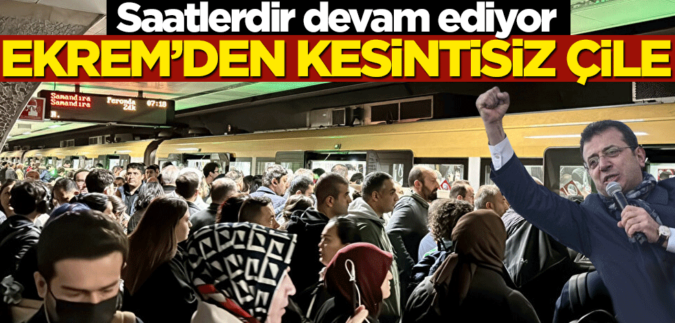 Saatlerdir devam ediyor! Ekrem’den kesintisiz çile