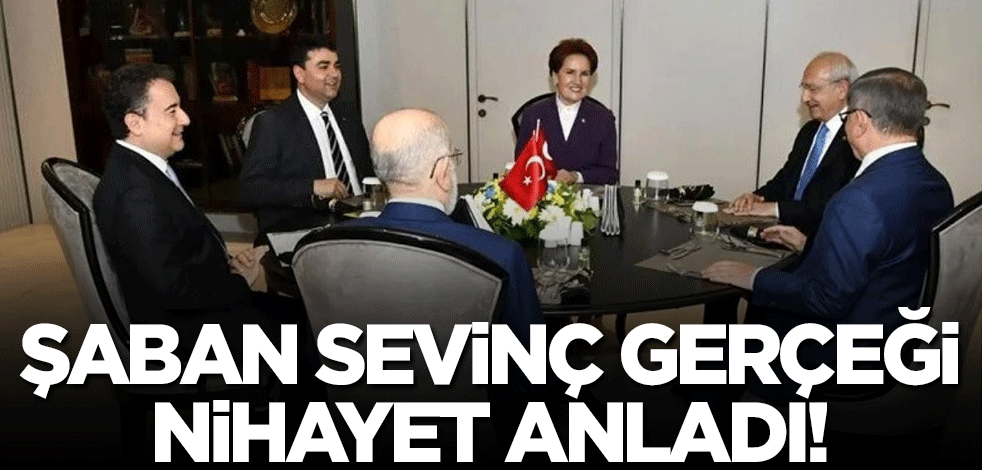 Şaban Sevinç 6'lı masayla ilgili gerçeği nihayet fark etti!