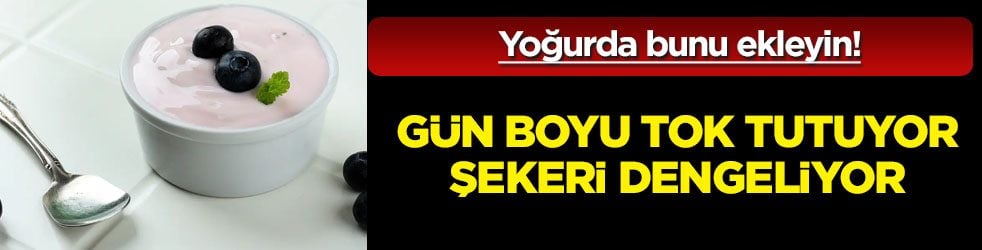 Sadece 1 kaşık yoğurda ekleyin yetiyor: Gün boyu tok tutuyor, şekeri dengeliyor