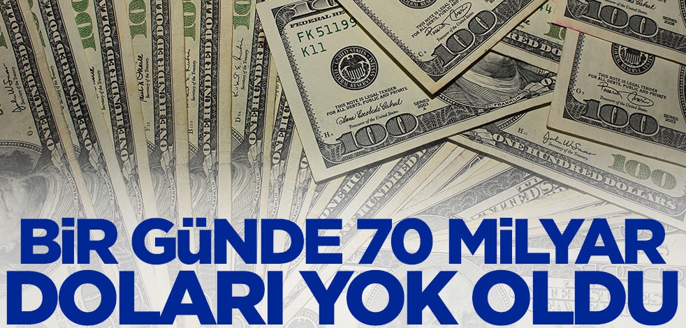 Sadece 24 saatte 70 milyar dolar kaybetti! Böyle bir olay görülmedi