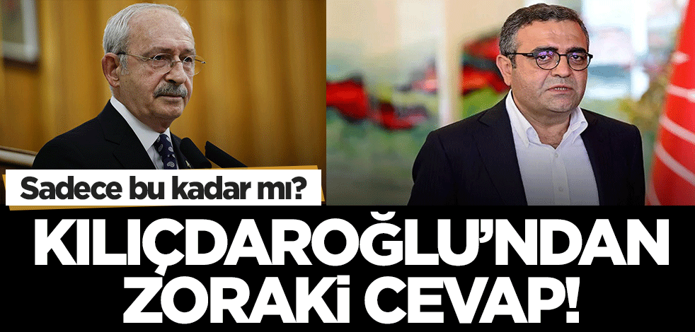 Sadece bu kadar mı? Kılıçdaroğlu'ndan Sezgin Tanrıkulu'na zoraki tepki!