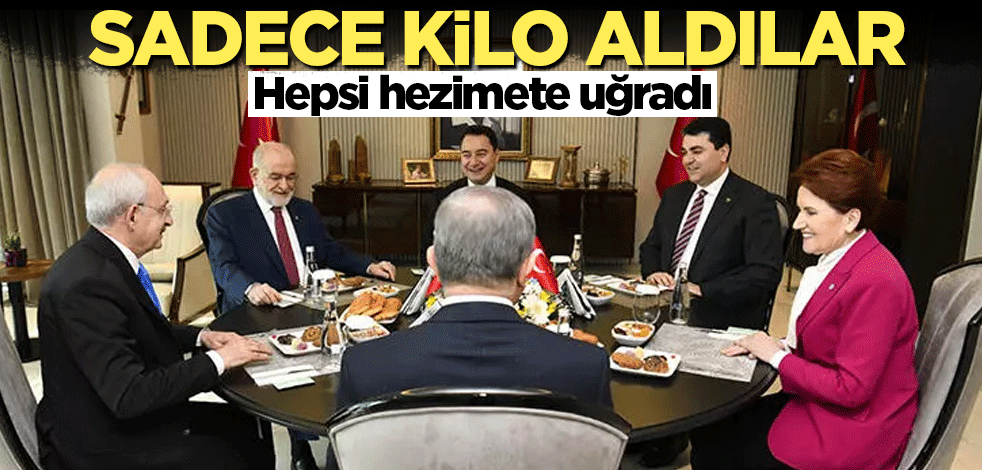 Sadece kilo aldılar! Cumhurbaşkanı Erdoğan hepsini devirdi