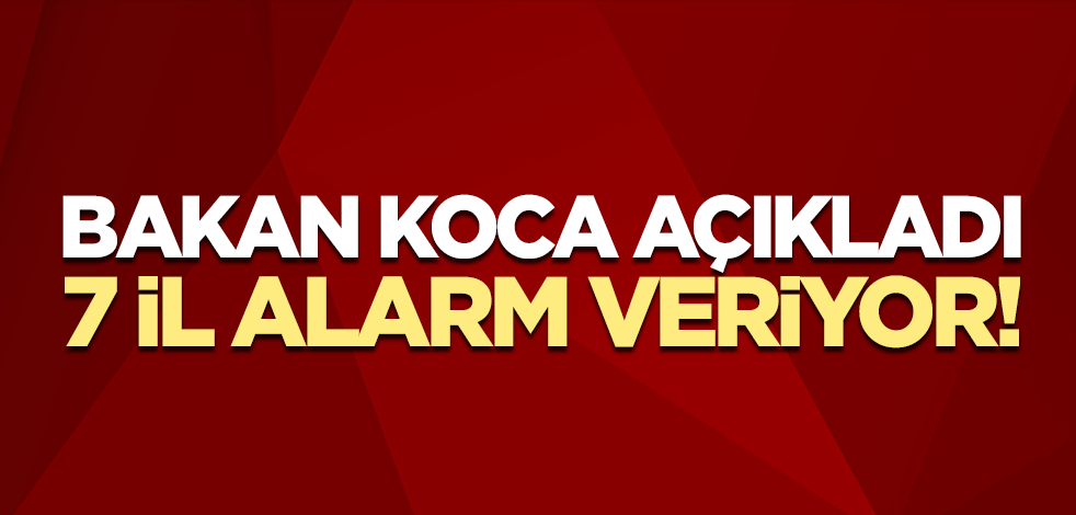 Sağlık Bakanı Fahrettin Koca açıkladı: 7 il alarm veriyor!