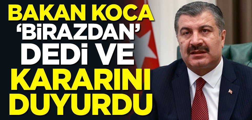 Sağlık Bakanı Fahrettin Koca, "birazdan" dedi ve duyurdu: İlk aşıyı olacağız