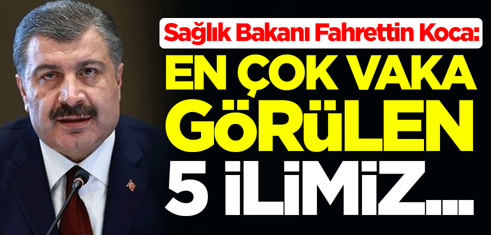 Sağlık Bakanı Fahrettin Koca koronavirüste son durumu açıkladı
