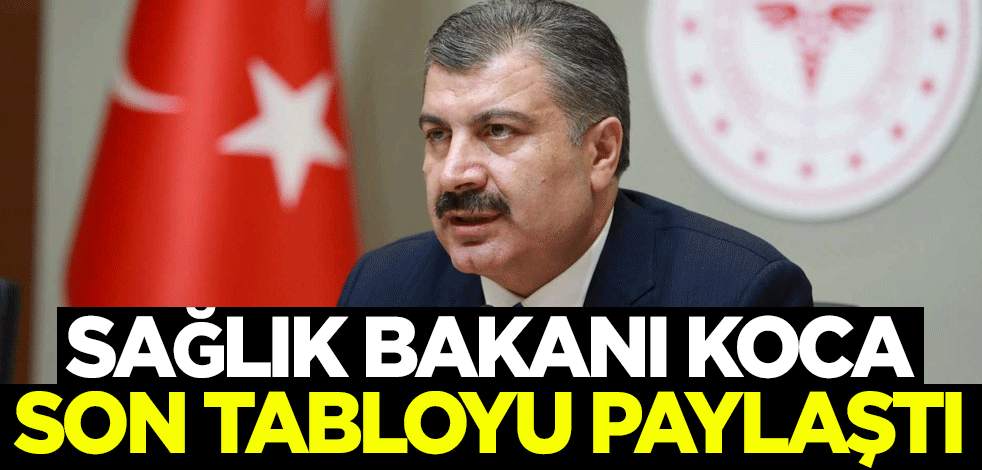 Sağlık Bakanı Fahrettin Koca son tabloyu paylaştı
