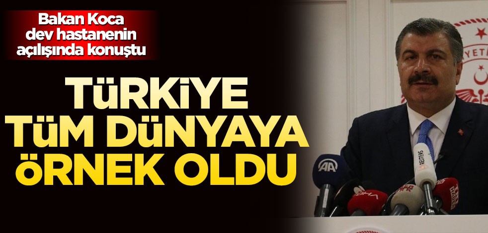 Sağlık Bakanı Koca Acil Durum Hastanesi açılışında konuştu