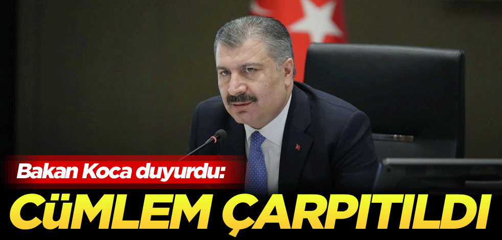Sağlık Bakanı Koca duyurdu: Cümlem çarpıtıldı